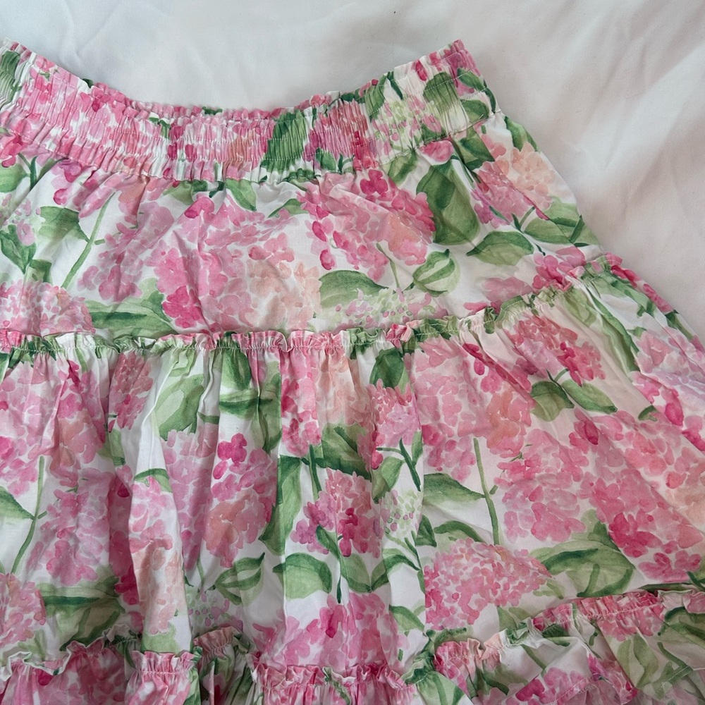 Hill House Paz Skirt Pink Hydrangeas size M NWT - Picture 6 of 6